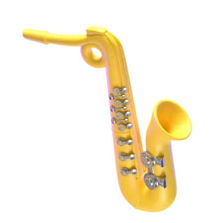 Saxofón  3D Icon