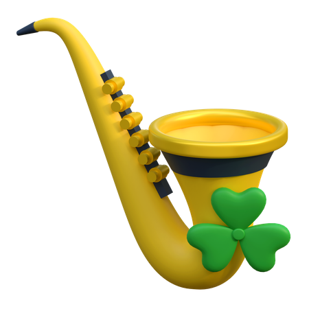 Saxofón  3D Icon