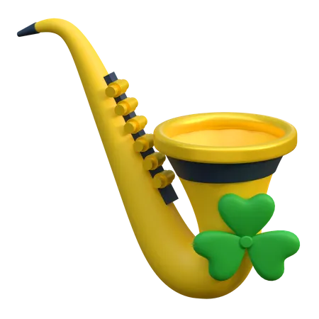 Saxofón  3D Icon