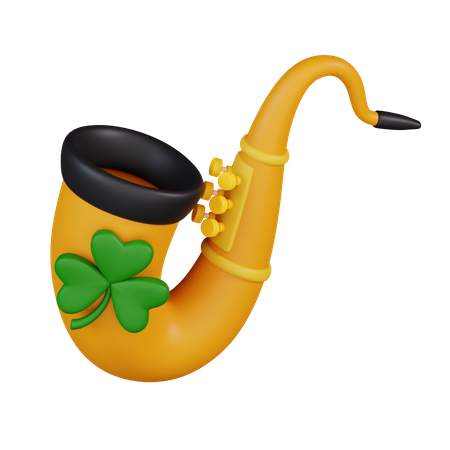 Saxofón  3D Icon