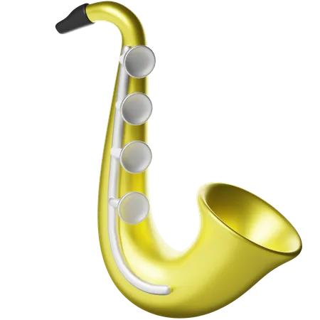 Saxofón  3D Icon