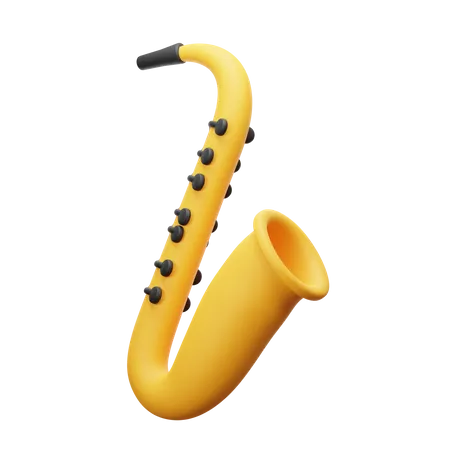 Saxofón  3D Icon