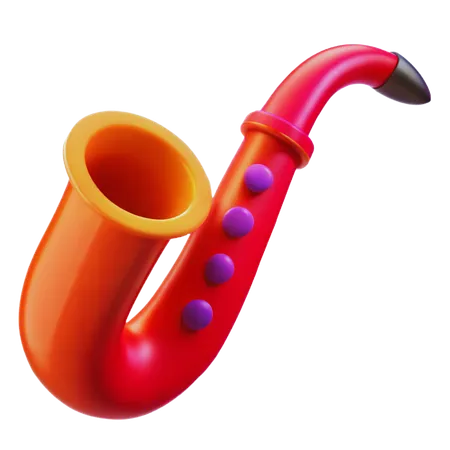 Saxofone  3D Icon