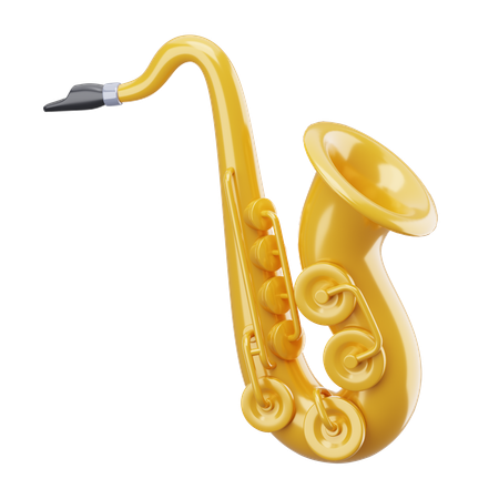 Saxofone  3D Icon