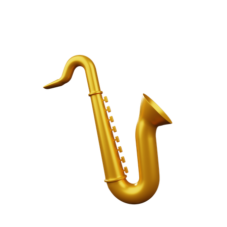 Saxofone  3D Illustration