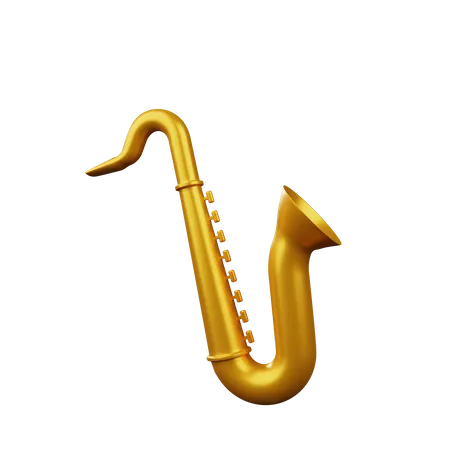 Saxofone  3D Illustration