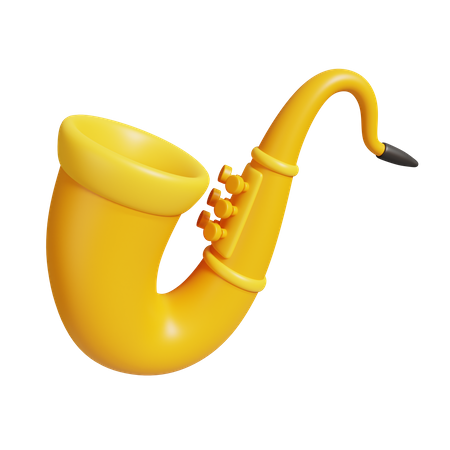 Saxofone  3D Illustration