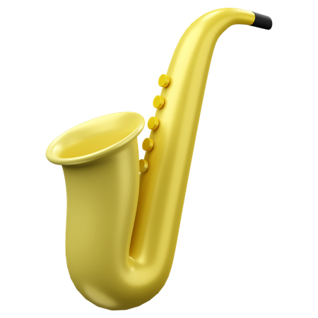 Saxofone  3D Icon