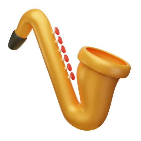 Saxofone  3D Icon