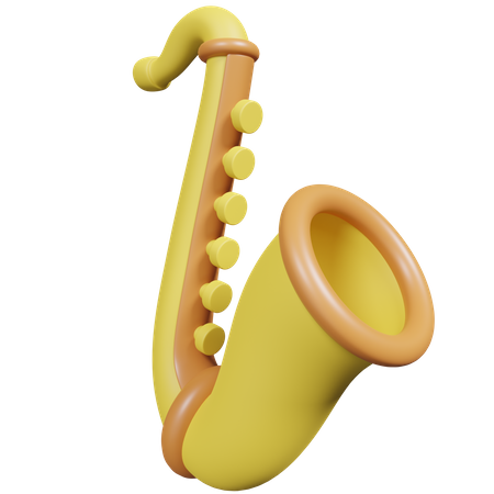 Saxofone  3D Icon