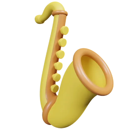 Saxofone  3D Icon