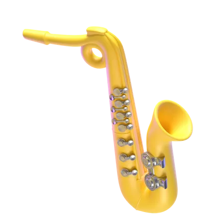 Saxofone  3D Icon