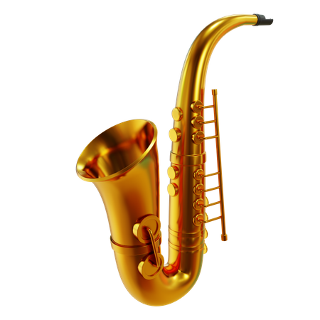 Saxophon  3D Illustration