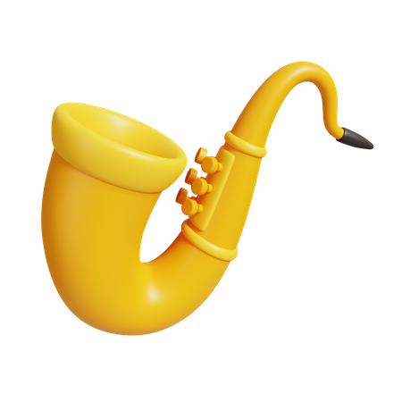 Saxophone  3D Illustration