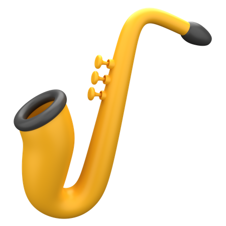Saxophone 3D Illustration
