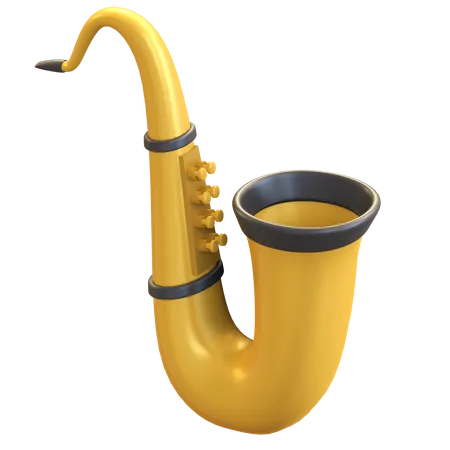 Saxophone Icon 3 D Music Instrument Illustration 3D Illustration