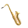 3d saxophone illustration