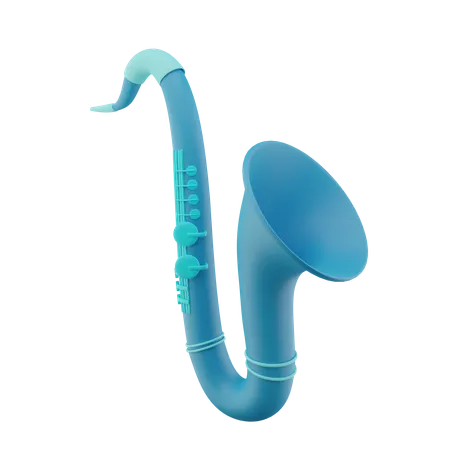 Saxophone 3D Icon