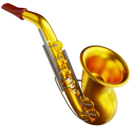 Saxophone 3D Icon