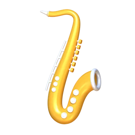 Saxophone 3 D Music Instrument Icon 3D Icon