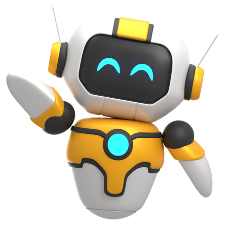 Say Hi Robot  3D Icon