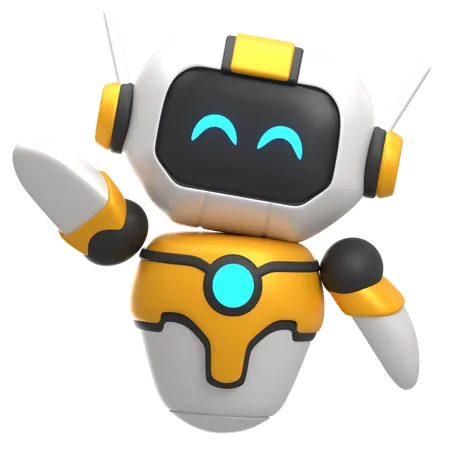 Say Hi Robot  3D Icon