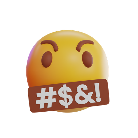 Saying Rude Emoji  3D Icon
