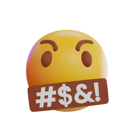 Saying Rude Emoji  3D Icon