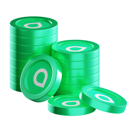 Sc Coin Stacks  3D Icon