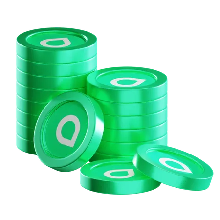 Sc Coin Stacks  3D Icon