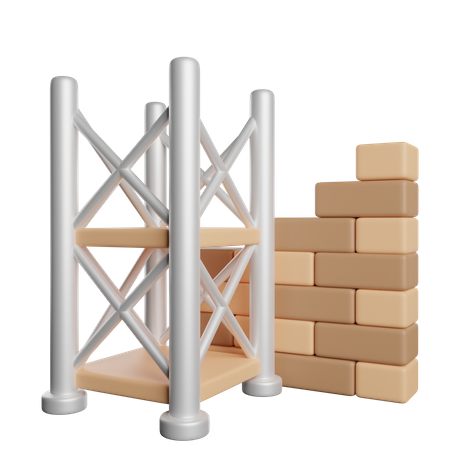 Scaffolding  3D Icon