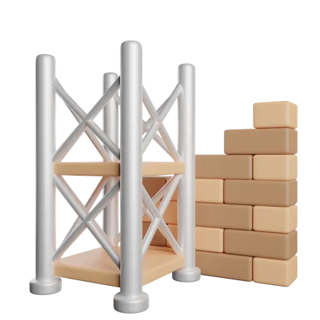 Scaffolding  3D Icon