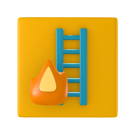 Scala di emergenza  3D Icon