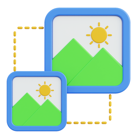 Scale  3D Icon