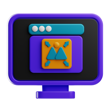 Scale  3D Icon