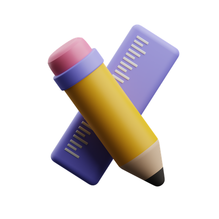Scale And Pencil  3D Icon