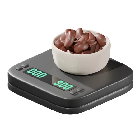 Scale coffee  3D Icon