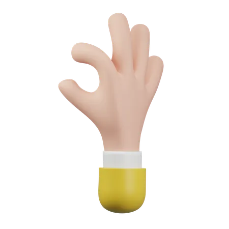 Scale hand gesture  3D Icon