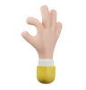 Scale hand gesture