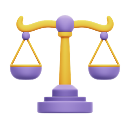 Scales Of Justice  3D Icon
