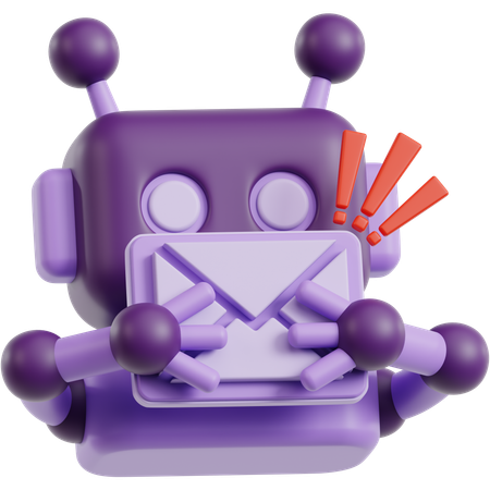Scam Bot Mail  3D Icon