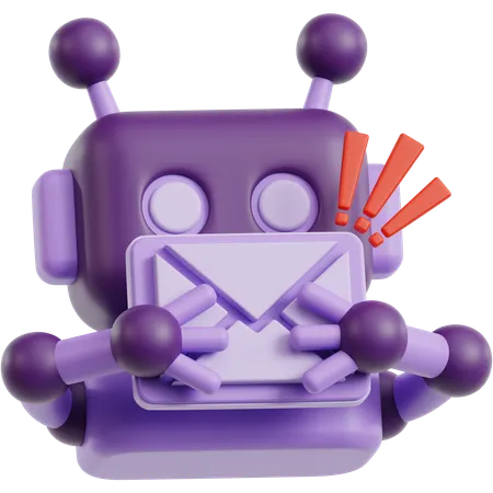 Scam Bot Mail  3D Icon