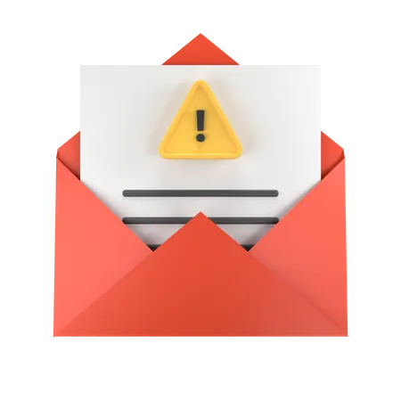 Scam Email  3D Illustration