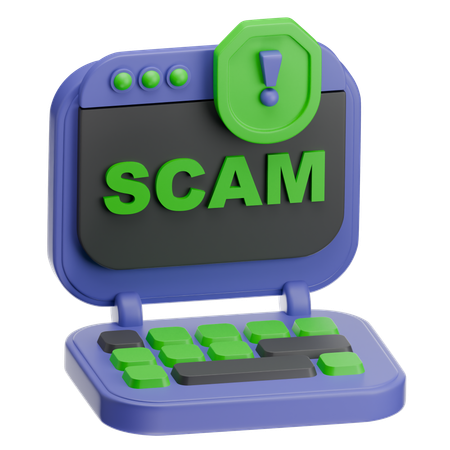 Scam Website  3D Icon