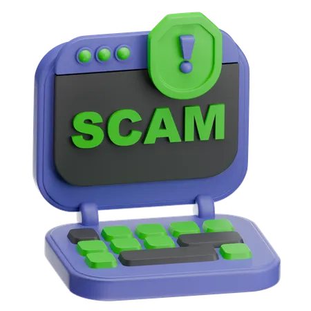 Scam Website  3D Icon