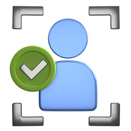Scan Approve  3D Icon