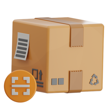 Scan Box  3D Icon