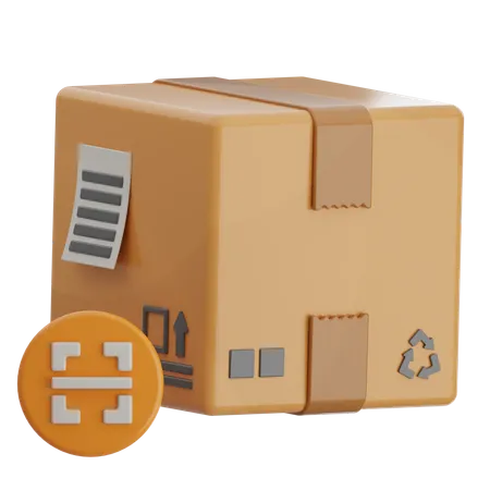 Scan Box  3D Icon