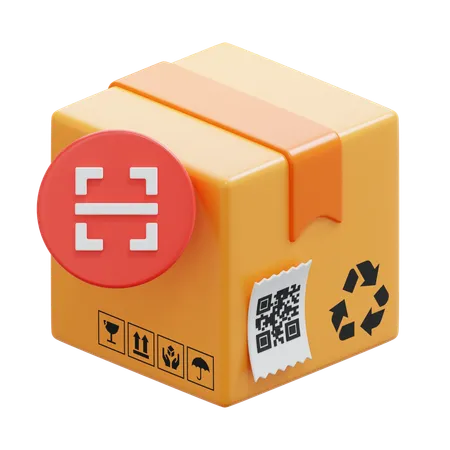 Scan Box  3D Icon