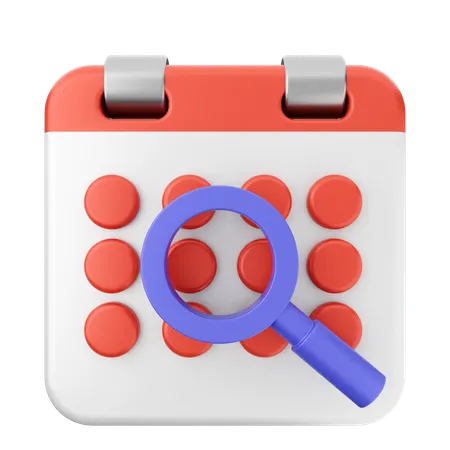 Scan Calendar  3D Icon